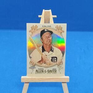 Al Kaline #137 Topps Chrome Allen and Ginter Refractor 2021 Detroit Tigers